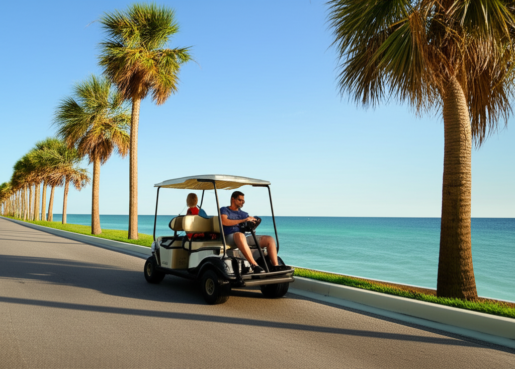 Golf cart rental in Orange Beach